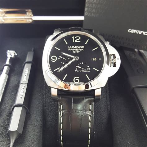 panerai luminor 1950 3 days gmt power reserve automatic price|panerai luminor 1950 flyback.